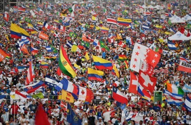 2019년 파나마 파나마시티에서 열린 세계청년대회 모습