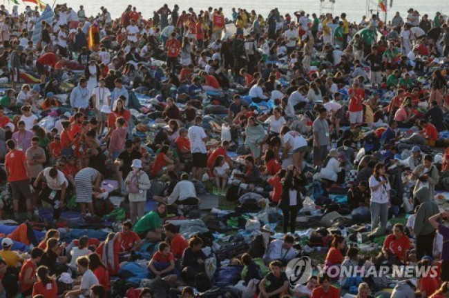 2023년 세계청년대회 인파