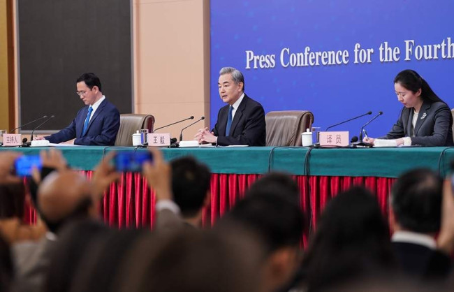왕이 중국 외교부장 기자회견