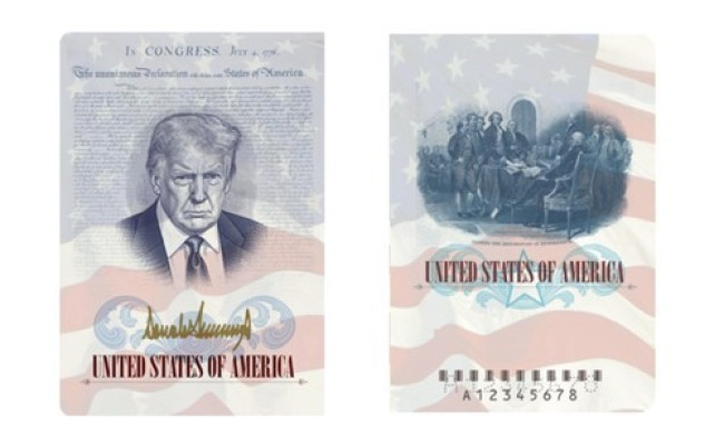 Passport draft released by the U.S. State Department in April
