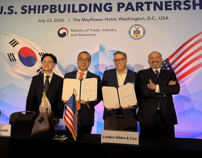 Hanwha Ocean-Gibbs & Cox sign cooperation MOU