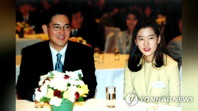 Samsung Electronics Chairman Lee Jae-yong and Daesang Vice Chairwoman Lim Se-ryung